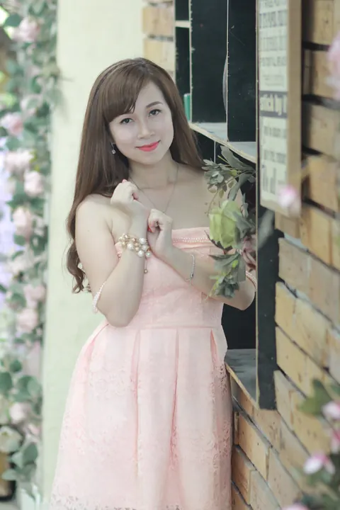 Petite Asian Redhead Teases in a Dress at the Piano Outdoors – photo 19 of 21
