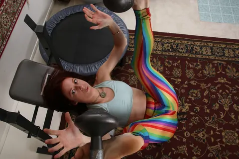 Evane Nordstern: Petite Brunette MILF Strips Out of Her Yoga Pants and Spreads – photo 3 of 21