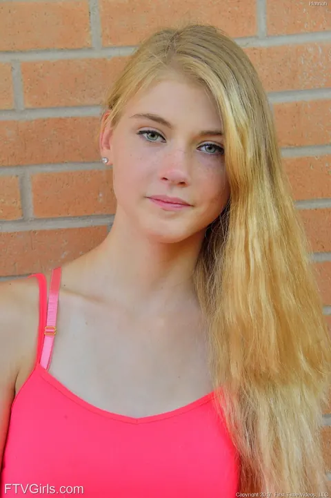 Hannah Hays: Blonde in a Skirt and Panties Poses Outdoors – photo 18 of 20