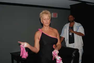 Tracy Lick – Mature Blonde Swinger Takes Interracial Threesome and a Facial