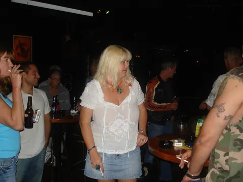 Dee Delmar & Tracy Lick: Mature Blonde and Redhead Get Eaten Out in a Group – photo 1 of 21