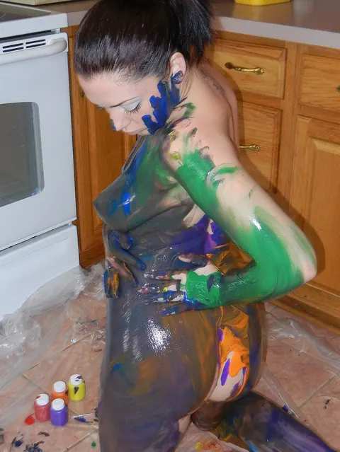 Melina Mason: Thick Brunette MILF Spreads in the Kitchen – photo 12 of 21