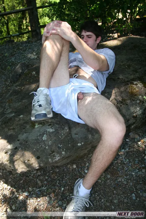 Hairy Man Strips Nude and Displays His Shaft – photo 3 of 21