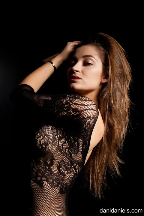 Dani Daniels: Brunette in Pantyhose and Heels Poses – photo 1 of 15