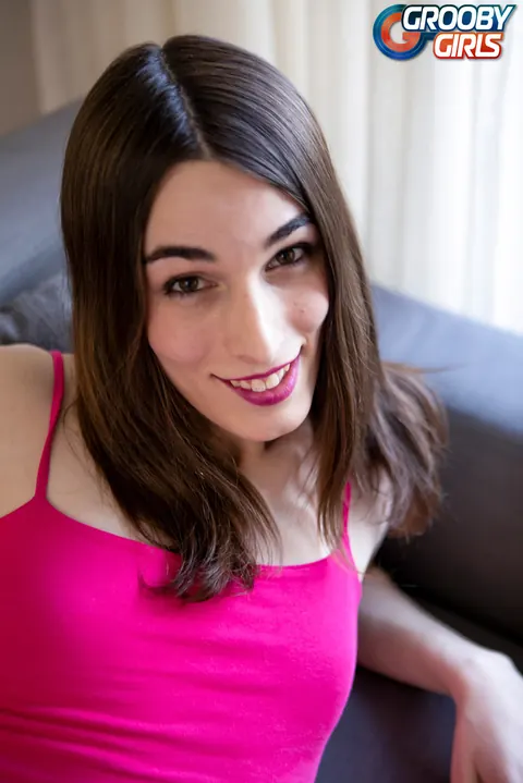 Slim Trans Woman in Panties Poses and Shows Her Small Tits – photo 2 of 16