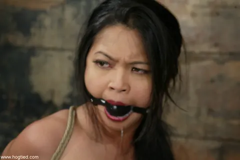 Mika Tan: Asian MILF in Bondage Spreads and Fingers Her Pussy – photo 5 of 20