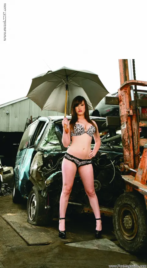 Jennifer White: Brunette Oils Up and Fucks Her Holes with Toys Outdoors – photo 11 of 21