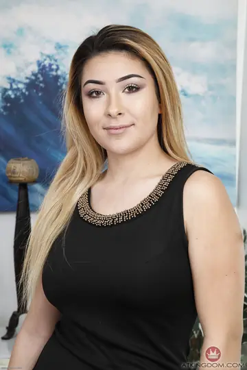 Blonde Latina MILF Strips Off Her Dress and Spreads in the Kitchen