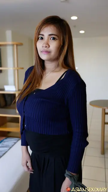 Petite Asian MILF with Big Tits Spreads Her Hairy Pussy