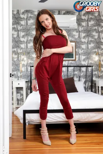 Trans Woman Strips Nude and Flaunts Her Cock