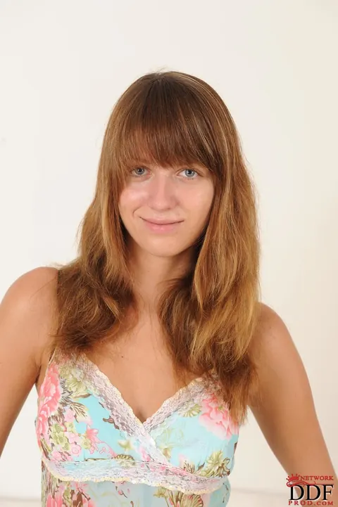 Alise Alanis: European Redhead Pulls Panties Aside and Spreads Her Pussy – photo 1 of 21
