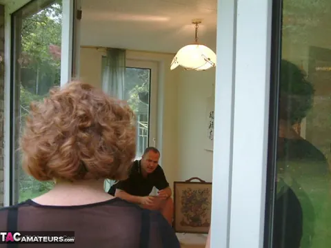 Curvy Claire: Curvy Redhead MILF and Friend Strip Outdoors for a Threesome – photo 5 of 20