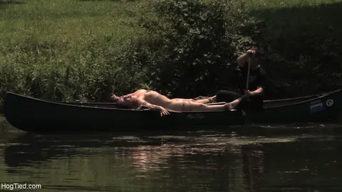 Brunette MILF with Natural Tits Hogtied and Uses a Dildo – photo 10 of 21