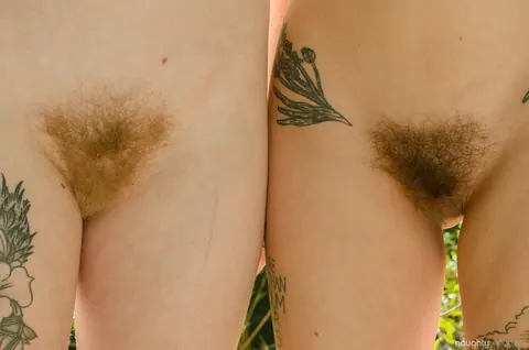 Ivy Blair: Hairy Blonde in Shorts Fingers Her Bush Outdoors – photo 11 of 20