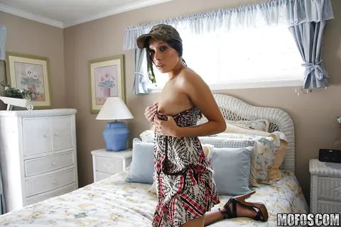 Cammie Rhodes: Thick Latina MILF in Panties Shows Off Her Big Ass and Tattoo – photo 1 of 16