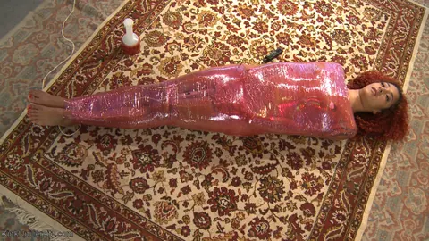 Daisy Ducati: Ebony Redhead Bound in Plastic Gets Fingered by Partner – photo 8 of 16