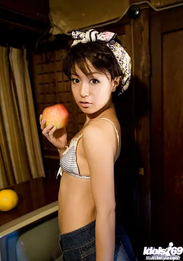 Petite Asian Woman in Panties Spreads Her Pussy