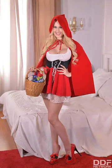 Angel Wicky – European Blonde MILF Gets Fucked in Red Riding Hood Costume