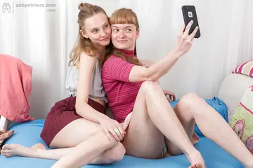 European Women with Big Tits Lick and Finger Hairy Pussies
