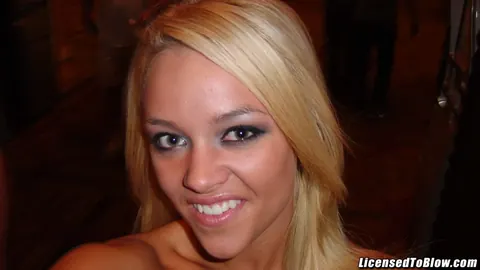 Alexis Monroe: Blonde with Fake Tits Strips and Takes a Cumshot – photo 1 of 21