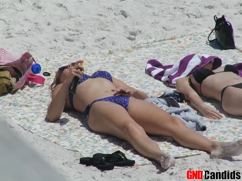 PAWG Blondes in Bikinis Strip Nude on the Beach – photo 10 of 12