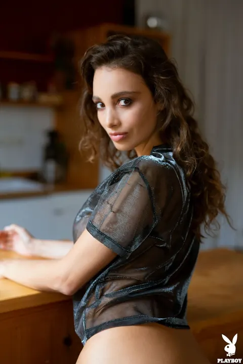 Woman Strips Out of Her Jeans and Sheer Top – photo 20 of 21