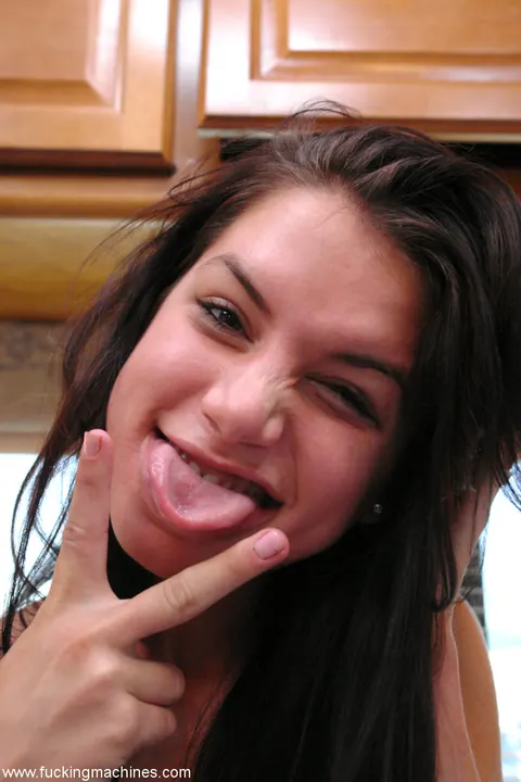 Micah Moore: Brunette in Handcuffs Masturbates with a Dildo and Squirts Outdoors – photo 16 of 21