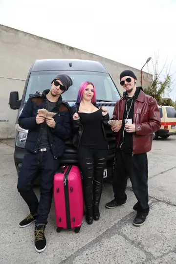 Busty German Redhead Gets Fucked on the Bus