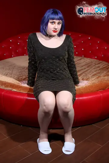 Trans Woman Strips Nude and Poses Her Cock