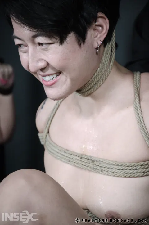 Mia Torro: Short-Haired Asian Lesbians in Bondage Finger and Lick Each Other – photo 11 of 14