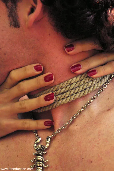 Trans Woman Kisses and Fucks a Partner in Bondage Outdoors – photo 10 of 21