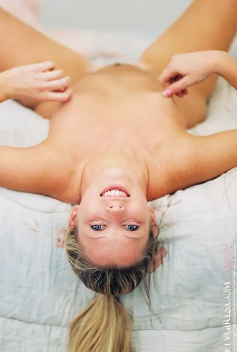 Fallon Sommers: Redhead Displays Her Trimmed Pussy and Massages Her Small Tits – photo 21 of 21