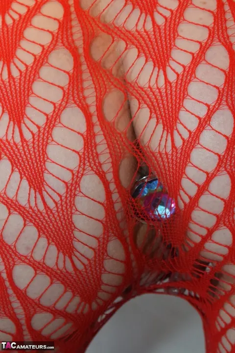 Busty Blonde MILF Stripteases in Lingerie and Uses a Butt Plug and Dildo – photo 1 of 16