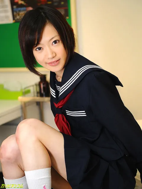 Aoba Itou: Petite Asian Brunette Strips Nude After Volleyball – photo 1 of 12