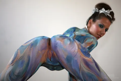 Lizzie Ryan: Czech Brunette with Big Natural Tits Poses in Heels and Spreads – photo 8 of 16