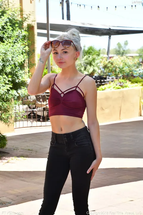 Chloe Temple: Petite Blonde Takes a Dildo Deep Outdoors Before Sex – photo 2 of 20