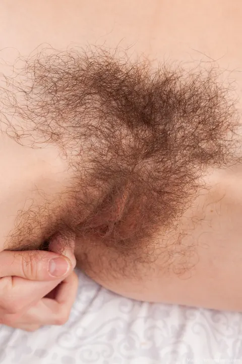 Slim Woman in Panties Fingers Her Hairy Pussy – photo 21 of 21