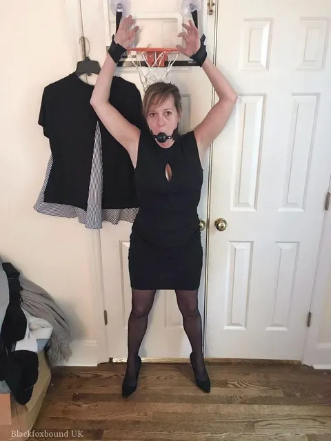 Mature Woman with Big Tits Bound in Lingerie and Heels – photo 2 of 16