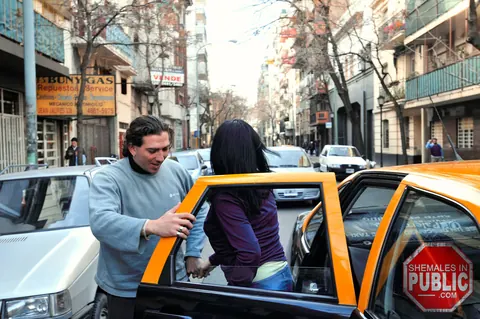Trans Woman Has Sex with Her Partner in a Car Outdoors – photo 21 of 21