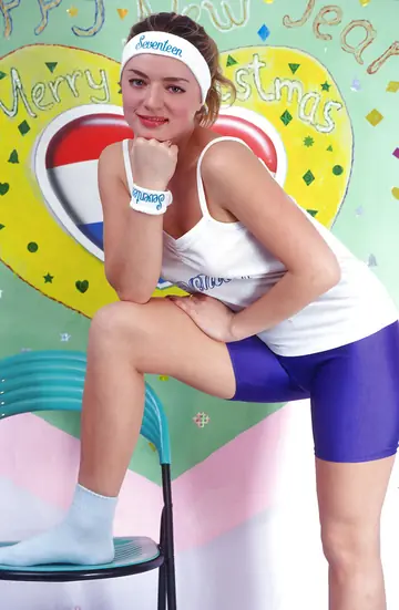 Olga N – PAWG Brunette in Shorts and Socks Spreads