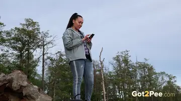 European PAWG in Panties Poses on a Seaside Cliff