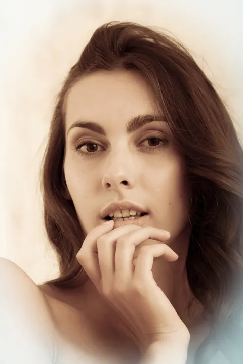 Magali A: Tall Brunette with Small Natural Tits Spreads Her Shaved Pussy – photo 21 of 21