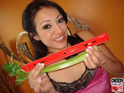 Rachel Milan: Latina with Small Natural Tits Toys Her Shaved Pussy – photo 11 of 16