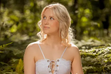 Ukrainian Blonde Poses Nude and Shows Her Small Natural Tits