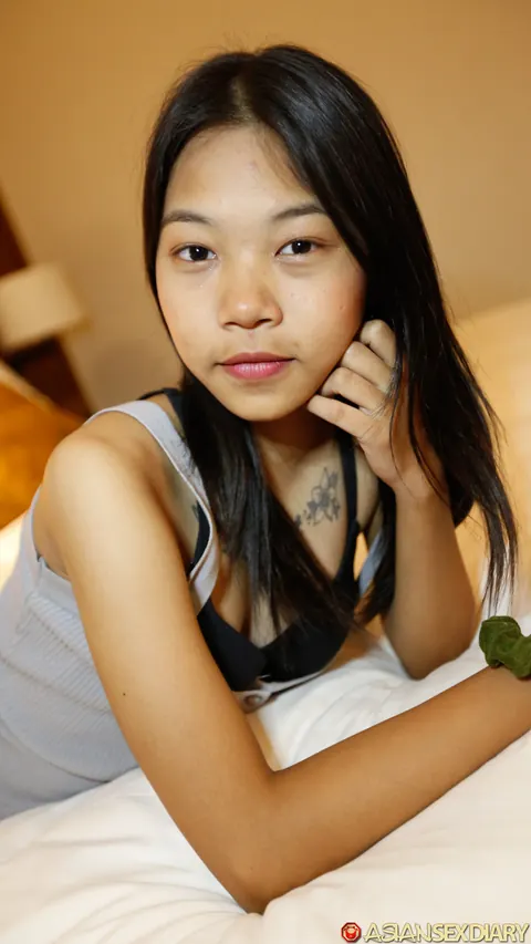 Petite Asian Woman Strips and Kisses Her Partner – photo 3 of 21