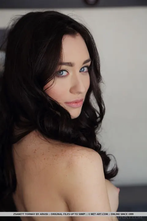 Zsanett Tormay: Brunette Lifts Her Short Skirt and Spreads Her Pussy – photo 1 of 18