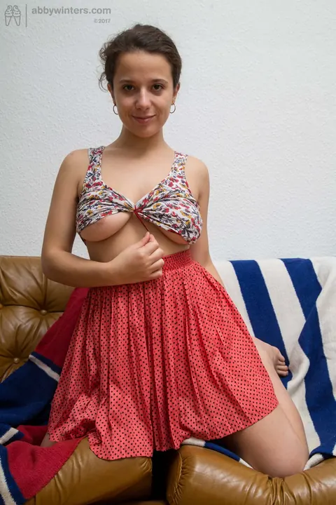 Hairy Amateur with Big Tits Strips and Spreads Wide – photo 2 of 19