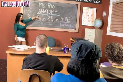 Daylene Rio: Brunette Latina MILF Fucks, Strokes Him and Rides a Dildo – photo 1 of 16