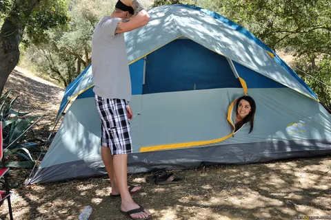 Dillion Harper: Thick Brunette Strips Off Her Bikini and Gets Fucked in the Tent – photo 11 of 21