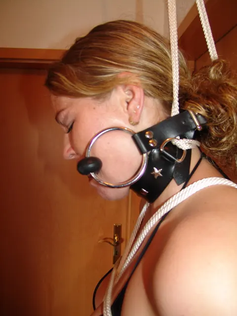 Thick Redhead in a Latex Bikini Gets Bound and Gagged – photo 11 of 16